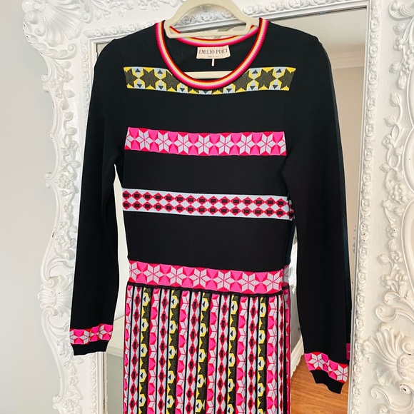 AUTHENTIC EMILIO PUCCI RARE Knit Pleated Logo Dress - Picture 9 of 15